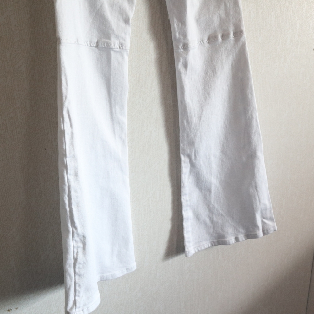 O2 Denim Hollywood USA Womens White Jeans Wide Leg - Picture 10 of 12